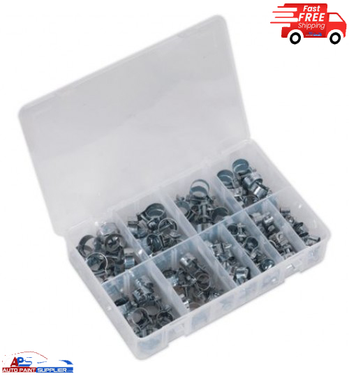 Sealey  Mini Hose Clip Assortment 100pc